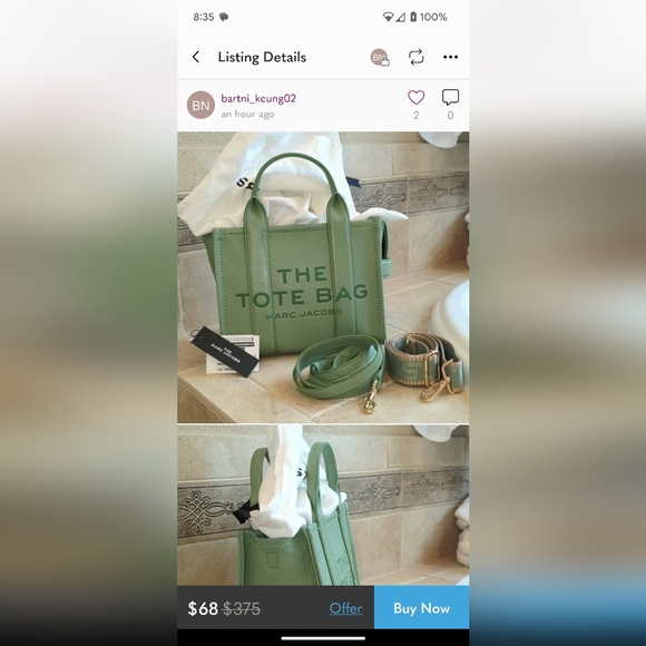 WARNING THESE ARE NOT MY LISTINGS MARC JACOBS TOTE BAG ***DO NOT BUY*** - Picture 8 of 12